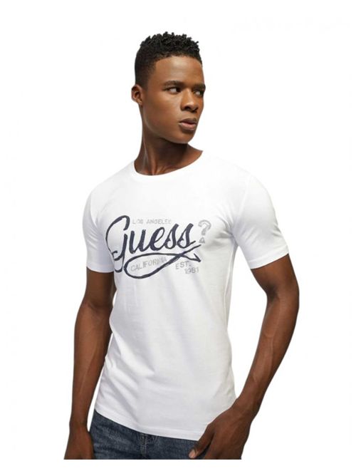T-shirt uomo bianca GUESS | M5RI17J1314/G011